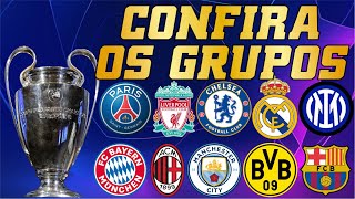 CONFIRA OS GRUPOS DA LIGA DOS CAMPEÕES 202223 [upl. by Kendal]