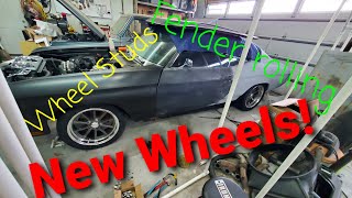 Wheel Studs and Fender Rolling on the Project Chevelle  E12 [upl. by Iphigeniah]