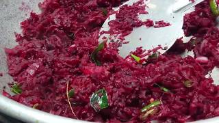 Beetroot Poriyal in Tamil  Beetroot Recipes [upl. by Armbruster]