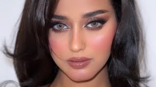 مكياج سهرة رمادي فخم بالخطوات المفصلة 👌🏻 Elegant gray makeup tutorial [upl. by Auburn]