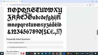 How to Download and Install UnifrakturCook Font Download trending viral [upl. by Lomasi]