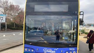 Morebus 2009 Scania N230UD Optare Visionaire HF59 DMV on the 22 to Castlepoint [upl. by Boynton523]