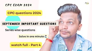 CPC exam 2024 ll September month questions ll Part 4 cpc cpcexam aapc medicalcoding cpt icd [upl. by Illoh190]