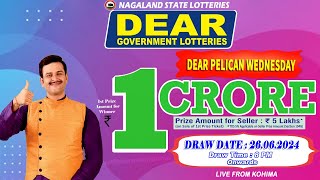 LOTTERY SAMBAD DEAR 8 PM 26062024 NAGALAND LOTTERY LIVE DEAR LOTTERY LIVE LOTTERY SAMBAD LIVE [upl. by Smitt372]