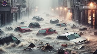 Ireland floods  Bantry in Cork hit by flash flooding after heavy rain storm [upl. by Nallid]