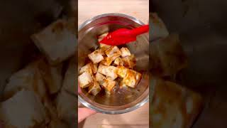 Air Fryer Crispy Tofu  Made with teriyaki marinade [upl. by Adniuqal314]