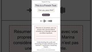 DALF C1 French Listening Test3 dalfc1 frenchnyou french frenchlistening practice [upl. by Naval427]