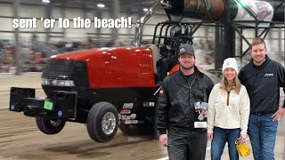 Tractor Pulling in a Blizzard  Masons First Win [upl. by Moss]