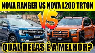 NOVA GERAÇÃO DA L200 TRITON VS NOVA GERAÇÃO DA RANGER QUAL É A MELHOR [upl. by Jermaine]