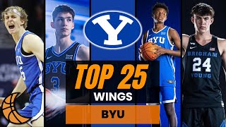 Top 25 Wing Groups In College Basketball BYU Cougars [upl. by Marline]