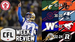 Week 4 Review 2024 CFL Season [upl. by Art267]