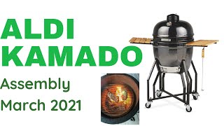 Aldi Kamado Barbecue Assembly 2021  Aldi UK Gardenline Kamado Ceramic Egg BBQ Unboxing [upl. by Erodeht613]