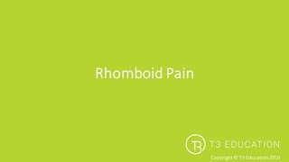 Kinesiology Taping Rhomboid Pain [upl. by Riatsila]