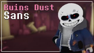 Undertale Final Showdown  Ruins Dust Sans Moves [upl. by Sokin]