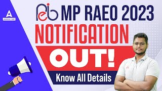 MP RAEO Vacancy 2023 Out  MP RAEO 2023 Notification  MP RAEO Syllabus  MP RAEO 2023 [upl. by Ladnar]