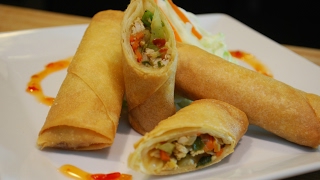 Chicken Spring Rolls Recipe [upl. by Ailil]