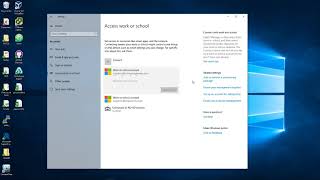 Remove work or school account from Windows 10 [upl. by Atsahs]