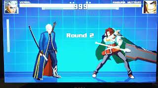 MUGEN Vergil VS Kagura Mutsuki [upl. by Holleran]