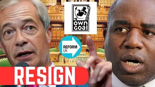 Nigel Farage Reform CHECKS Lammy with BRILLIANT Questions  CLUELESS Lammy [upl. by Aziram]