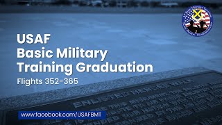 USAF Basic Military Training Graduation Ceremony Flights 352365  May 23 2024 [upl. by Enilarak582]