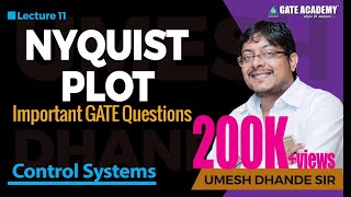 Nyquist Plot  Important GATE Questions  Control Systems [upl. by Cnut679]