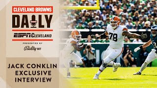 Jack Conklin Exclusive Interview  Cleveland Browns Daily [upl. by Amlez614]