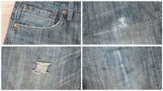 How to Distress Denim Jeans [upl. by Stefa]