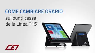 Come cambiare orario sul registratore di cassa T15 [upl. by Akemihs736]