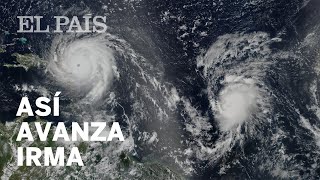 La NASA muestra cómo avanza el huracán Irma  Internacional [upl. by Akino]