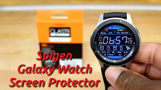 Galaxy Watch Spigen Tempered Glass Screen Protector [upl. by Atsira]