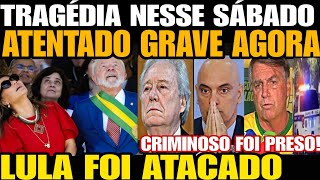 TRAGÉDIA ATENTADO GRAVE AGORA VÁRIOS T1R0S 2 M0RT05 LULA DA SILVA FOI ATACADO EM REUNIÃO P CAIAD [upl. by Whiney]