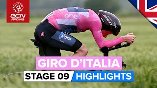 Dramatic Time Trial Decided By Seconds  Giro DItalia 2023 Highlights  Stage 9 [upl. by Yarb]