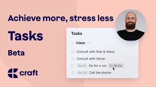 Craft Tasks Beta  Do More With Less Stress [upl. by Hgeilyak]