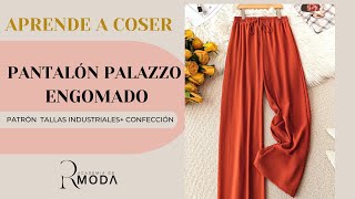 Cómo coser Pantalon Palazzo engomado Molde de pantalón Palazzo Como coser bolsillo lateral [upl. by Harras]