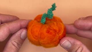 Mini Needle Felted Pumpkin Tutorial  A Waldorf Handwork Educators Free Tip Friday Original [upl. by Enitnemelc]