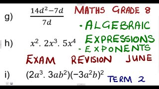 Mathematics Grade 8 Term 2 Revision June Exams Paper 1 mathszoneafricanmotives mathswithadmirelightone [upl. by Matt]