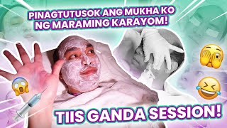 PINAGTUTUSOK ANG MUKHA KO NG MARAMING KARAYOM TIIS GANDA SESSION  CHAD KINIS VLOGS [upl. by Aenyl192]