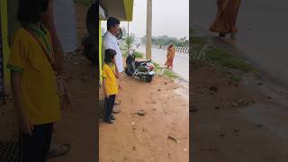 Adada mazhai da 🤣🌧️🌧️reenakannah comedy fun shortsviral shortvideo thanjaicouples shortsfeed [upl. by Euqinomad]