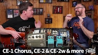 That Pedal Show – Boss CE1 CE2 amp CE2 Waza Plus Four Other Great Chorus Pedals [upl. by Alam]