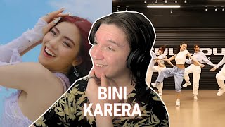 DANCER REACTS TO BINI Karera MV amp Dance Practice amp Cherry On Top Teaser [upl. by Gaw895]