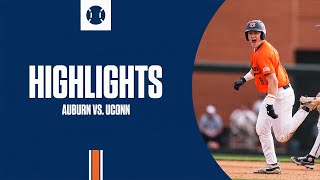 Auburn Baseball  Highlights vs UConn Game 3 [upl. by Eigna]