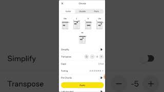 Transpose on Ultimate Guitar Tab since the update tips guitar software ultimateguitartab [upl. by Niwre969]