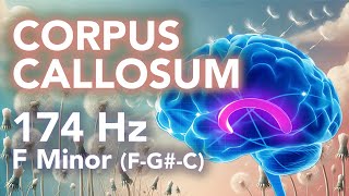 Corpus Callosum Healing 174 Hz Frequency amp F Minor Chords  Whispers of the Wind [upl. by Dianthe]