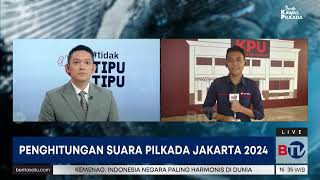 Update Penghitungan Suara Pilkada Jakarta di KPU  Beritasatu [upl. by Willetta877]