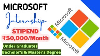 Microsoft Software Engg Internship 2024  STIPEND ₹50000Month  All India Apply  Summer Intern🔥🔥 [upl. by Nylek780]