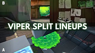 All the Viper Lineups You Need on Split 20 2023  VALORANT [upl. by Imrots930]