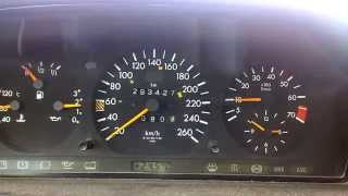 Mercedes W124 E320 acceleration manual 5 speed [upl. by Eatnahc]