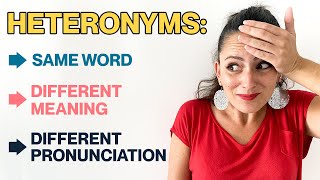 English Heteronyms Words With The Same Spelling But Different Meanings And Pronunciation [upl. by Oirevlis]