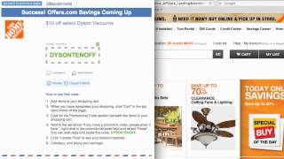 Home Depot Coupon Code 2013  How to use Promo Codes and Coupons for HomeDepotcom [upl. by Simdars]