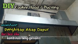 Cara membuat cooker hood dari besi siku  penghisap asap  how to make cookerhood  cookerhood [upl. by Ydnew]